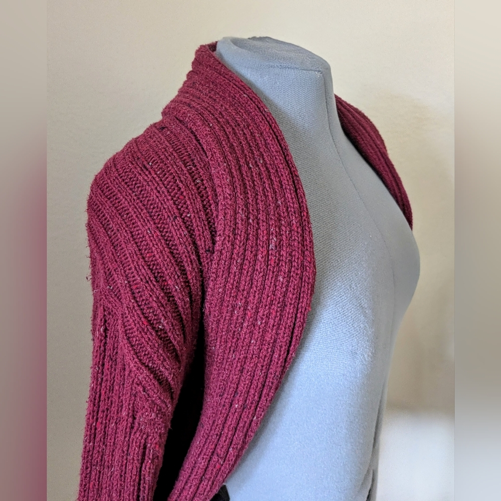 Vintage Decree Women's Deep Red Knit Sweater Shrug